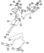 68057454AE - : Exhaust Muffler And Resonator for Mopar Image