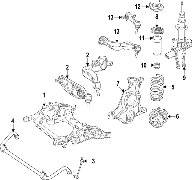 2326207403 - Suspension: Cross-member for Mercedes-Benz Image