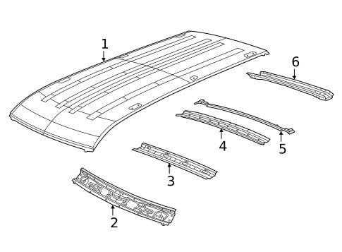 Roof & Components for 2015 Ram ProMaster City #0