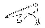 60260TE0A91ZZ - Body: Fender for Honda: Accord Image