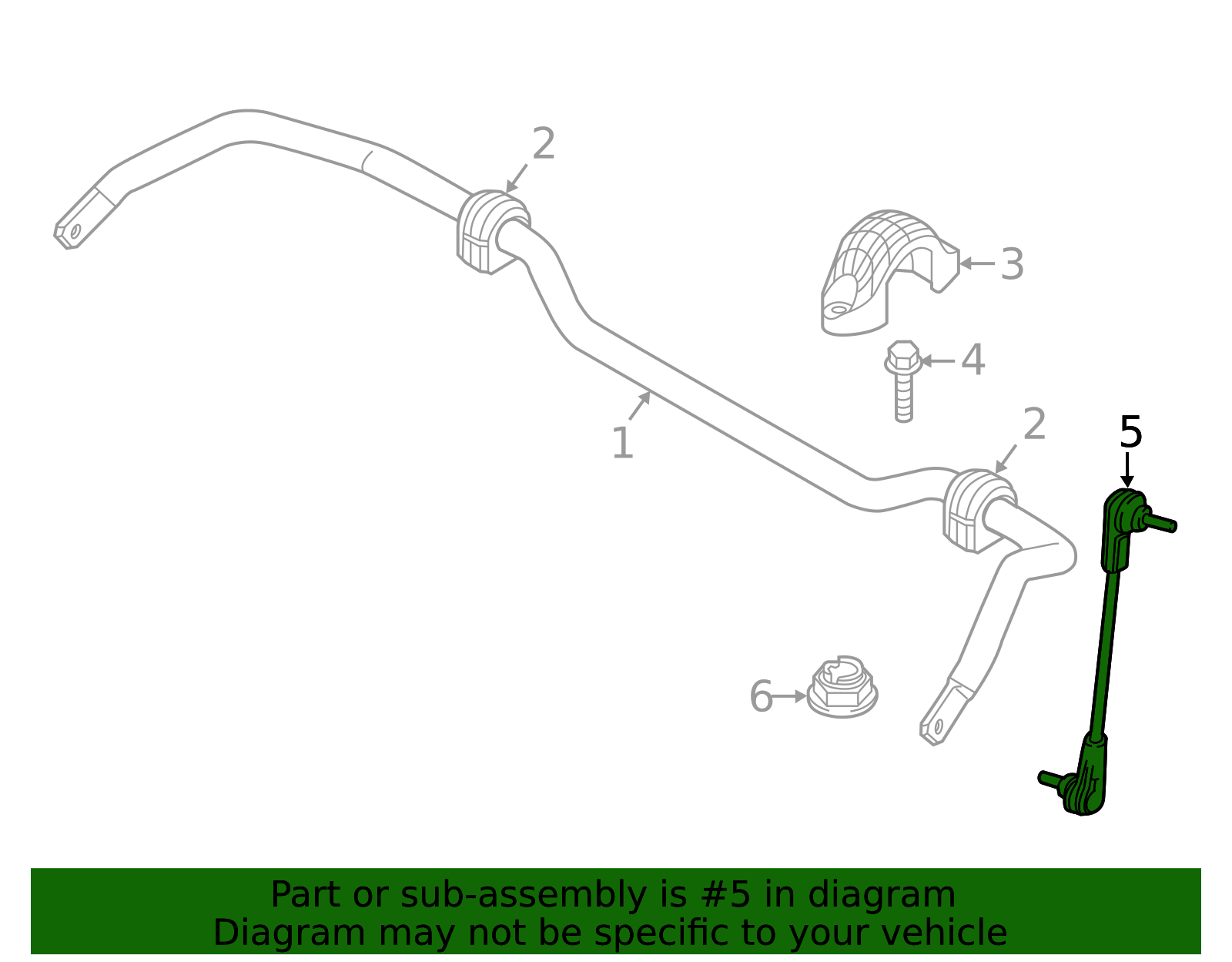 31306862864 - 2016-2024 BMW Stabilizer Link (31-30-6-862-864