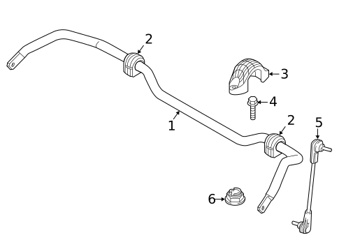 Stabilizer Bar & Components for 2025 BMW X2 #1