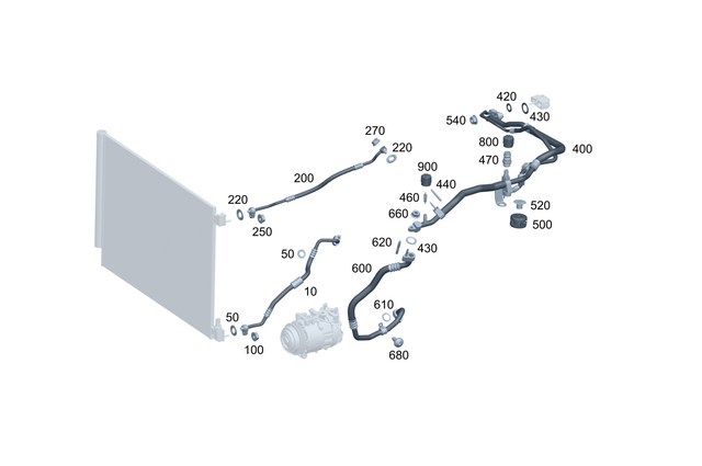 2328305400 - : Refrigerant Line for Mercedes-Benz Image