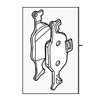 34106898192 - Brakes: Brake Pads for BMW Image