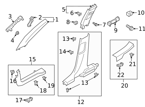Interior Trim - Pillars for 2025 Ford Bronco Sport #0