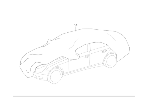 Tarpaulin for 2008 Mercedes-Benz CLS550 #0