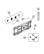 68061347AA - Body Sheet Metal Except Doors: Truck Bed Divider Grip Lock Kit for Dodge: Ram 1500 | Ram: 1500, 1500 Classic, 2500, 3500 Image