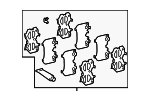494550110 - : Disc Brake Pad Shim Kit for Lexus Image