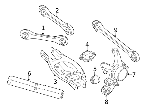 Rear Suspension for 2012 BMW 128i #1