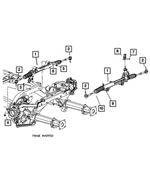 52855758AH - Steering: Rack And Pinion Gear for Chrysler: Aspen | Dodge: Durango Image