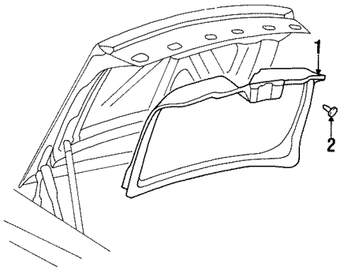 Interior Trim - Trunk for 1998 Oldsmobile Aurora #0