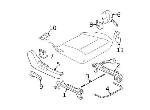 Tracks & Components for 2008 Subaru Forester #1