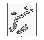 65610S0KA00ZZ - Body: Side Rail Assembly for Acura Image