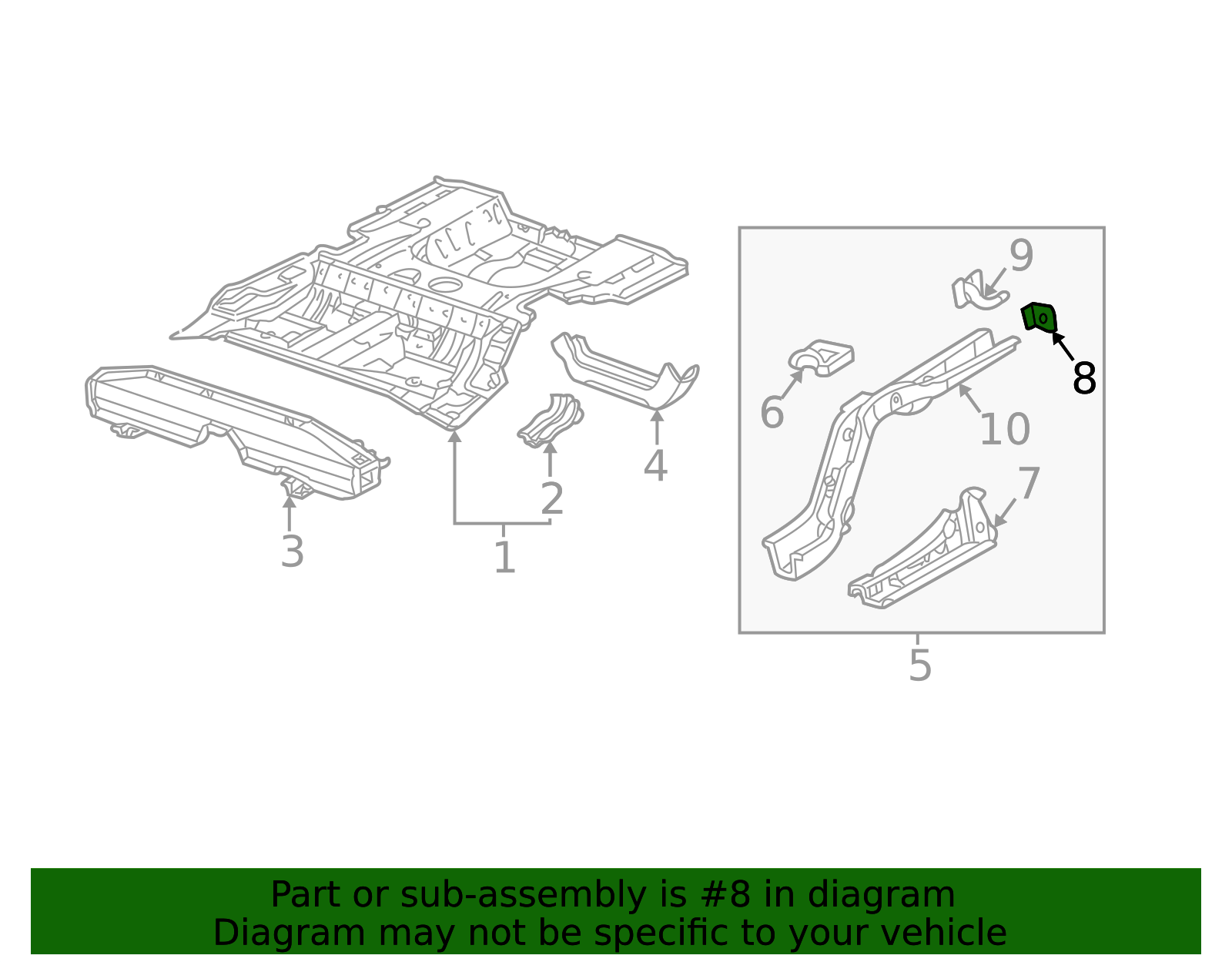65669-S84-A00ZZ - Bumper Bracket 1999-2003 Acura | Honda Acura Parts Direct