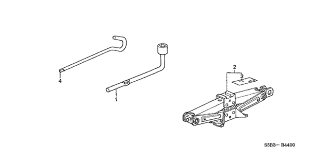 Tools - Jack for 2005 Honda Civic #0