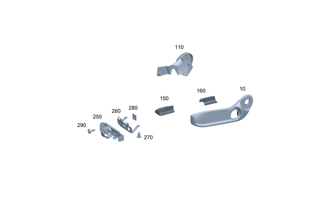 2058601001 - Front Seat: Holder for Mercedes-Benz Image image