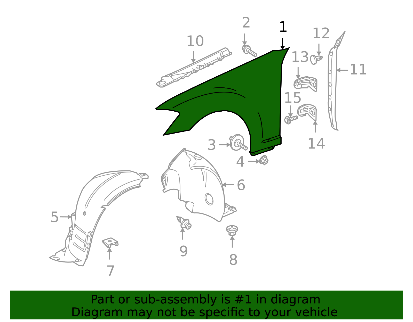 2218800218 - Mercedes-Benz Fender Performance Auto Parts