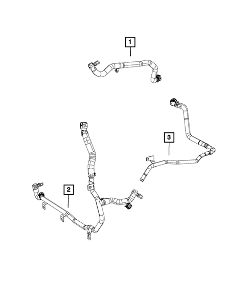 Air Conditioner and Heater Plumbing for 2019 Jeep Cherokee #1