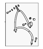 21286064858P19 - Body: Lap &amp; Shoulder Belt for Mercedes-Benz Image