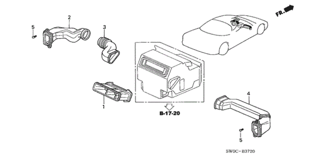 Duct for 2004 Acura NSX #0
