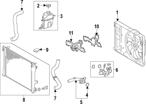 Water Pump for 2022 Toyota Highlander #1