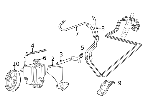 Pump & Hoses for 1998 Volvo V70 #0