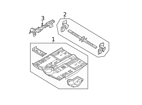 Floor & Rails for 2006 Chrysler PT Cruiser #1