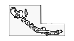 6M129041E - Cooling System: Intake Pipe for Audi Image