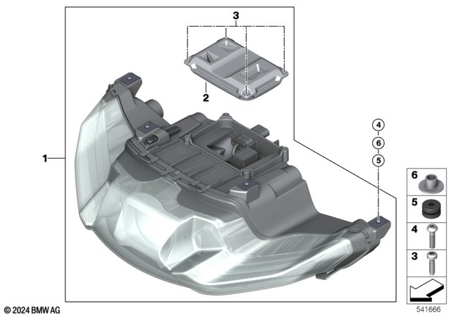 63128557236 - Lights: Led Scheinwerfer -  for BMW-Motorrad Image