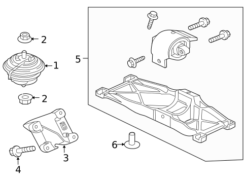 Engine & Trans Mounting for 2013 Jaguar XJ #1