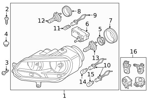 Bulbs - Chassis for 2015 Volkswagen Eos #0