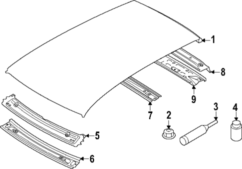 Roof & Components for 2024 Audi SQ8 e-tron #0
