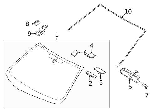 Reveal Moldings for 2020 Hyundai Elantra #1