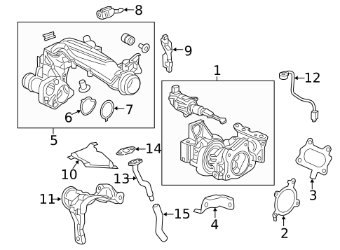 Turbocharger & Components for 2016 Honda Civic #0