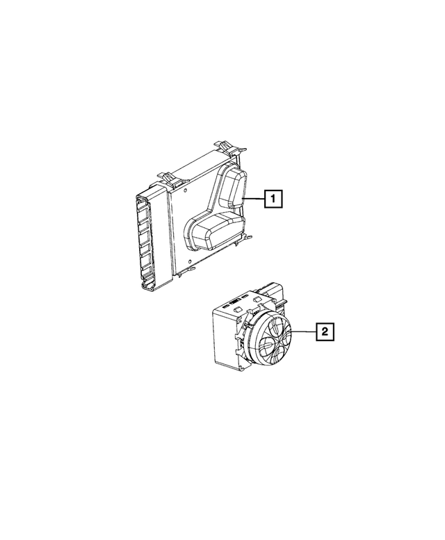68516076AB - Electrical: Lumbar Control Switch, Passenger for Mopar Image