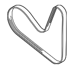 6Q903137A - Cooling System: Serpentine Belt for Volkswagen Image