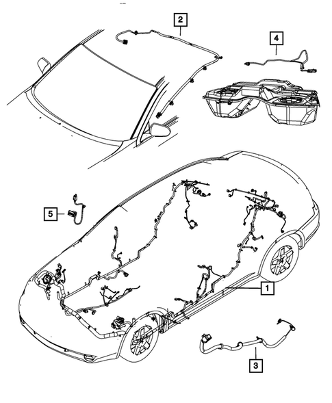 Wiring-Body and Accessories for 2012 Chrysler 200 #2