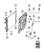 68502657AA - Cooling: Radiator Outlet Hose for Dodge: Durango | Jeep: Grand Cherokee, Grand Cherokee WK Image