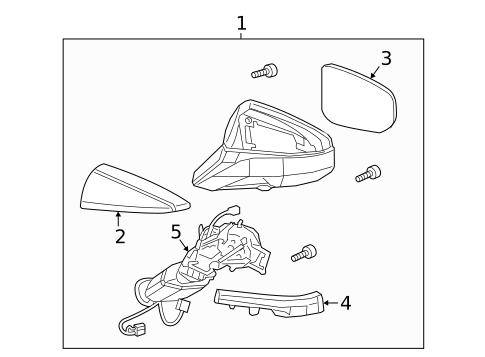 Outside Mirrors for 2019 Lexus UX200 #1