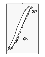 6255147020C0 - Body: Lock Pillar Trim for Toyota: Prius, Prius AWD-e Image