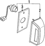 2651001A00 - : Lamp License License Plate Lamp Service File L (Right) for Nissan Image