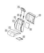 1LY491KAAA - Interior Trim: Seat Back Cover, Left for Dodge: Caliber Image