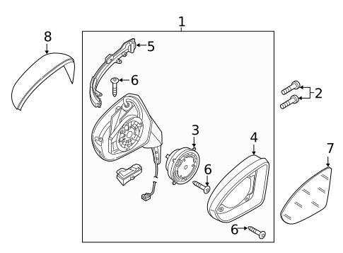 Mirrors for 2015 Volkswagen Golf #1