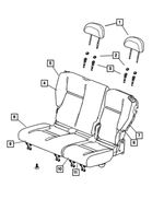 1QM42XDVAA - : Rear Seat Back Cover for Chrysler: PT Cruiser Image
