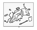 7230A190XA - Body: Lower Quarter Trim for Mitsubishi Image