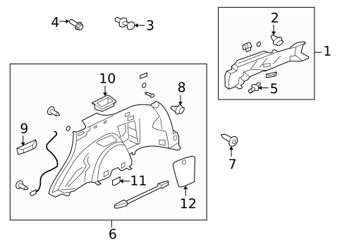 Interior Trim - Quarter Panels for 2007 Mitsubishi Outlander #4