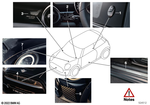 51145A0DB94 - Retrofitting / Conversion / Accessories: Set Hood Strips Frozen Brass for Mini: Cooper, Cooper S, Cooper SE, JCW, JCW GP Image image
