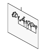 4E0498103 - Front Drive Axle: Inner Cv Joint for Audi: A4, A4 Quattro, A6, A6 Quattro, A8 Quattro, RS4, S4, S6, S8 Image