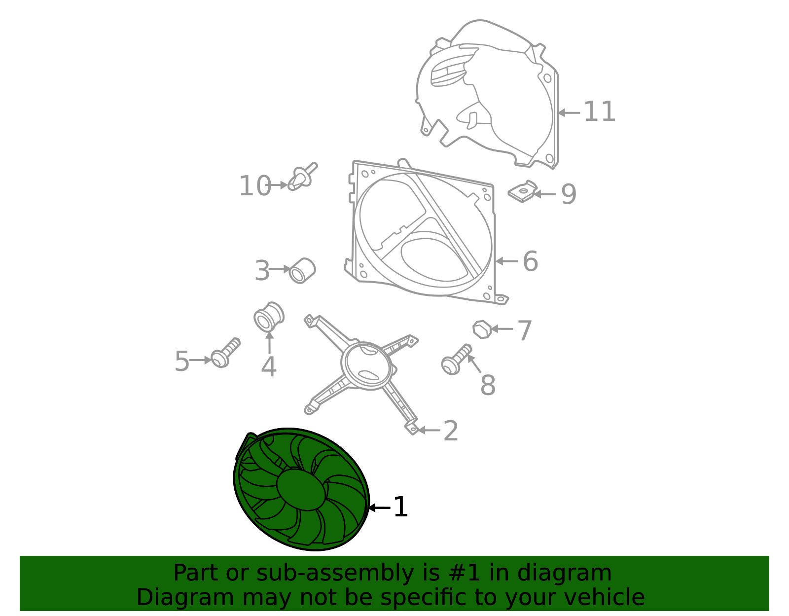 2020-2024 Porsche 911 Engine Cooling Fan Motor 992-959-447-A