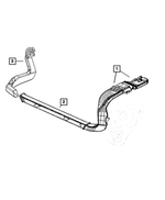 55037742AE - Air Conditioners and Heaters: Floor Duct for Mopar Image